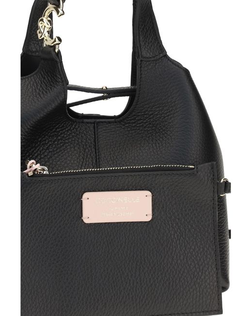Coccinelle Black Handbag C-Easy Calf Leather Shoulder Bags