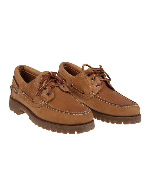 Sebago Men's Brown Acadia Crazy Horse Lace-Up Shoes - Main Image