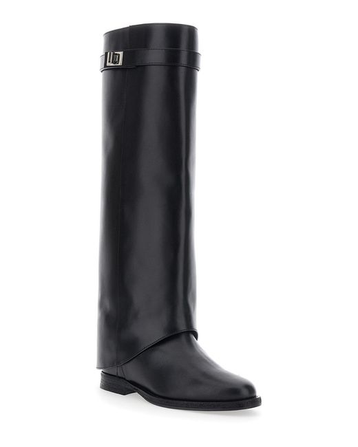 Via Roma 15 Black Boots Leather Smooth