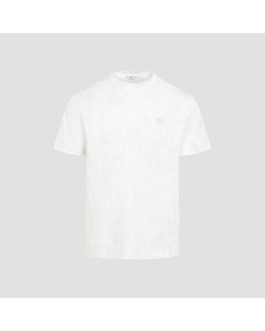 Etro White Roma Tshirt for men