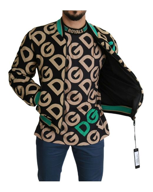 Dolce & Gabbana Black Bomber Jackets for men