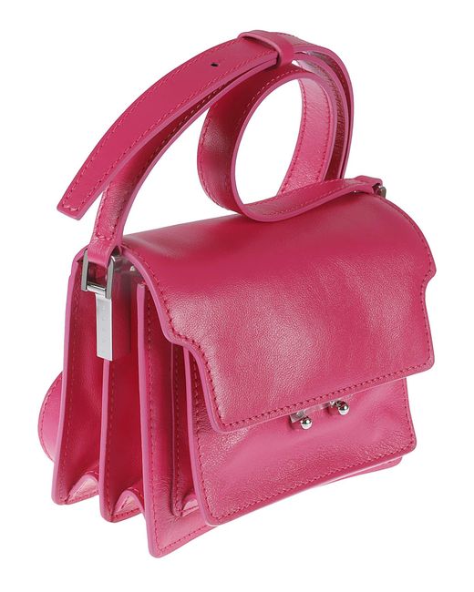 Marni Pink Flap Shoulder Bag for men