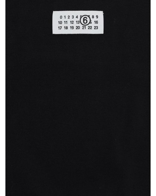 MM6 by Maison Margiela Black Sweater M61025 Wool-Blend Tops for men