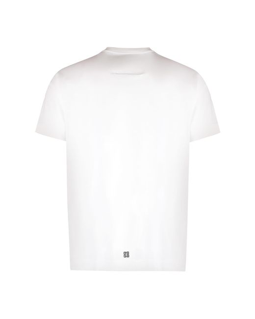 Givenchy White Cotton Crew-Neck T-Shirt for men