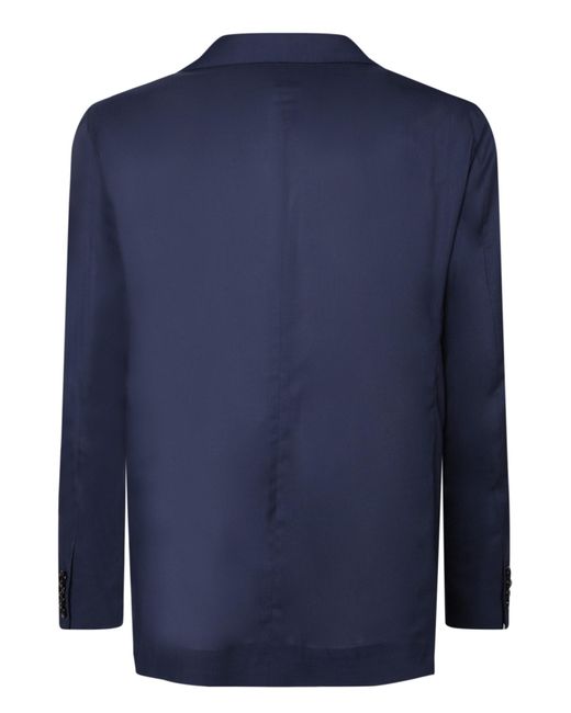 Tagliatore Blue Single-Breasted Light Jacket for men
