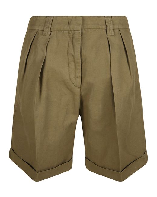 Aspesi Green Concealed Shorts