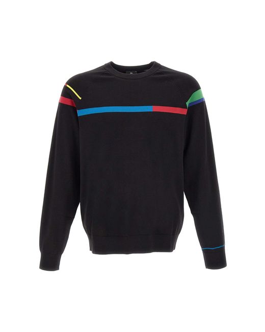 PS by Paul Smith Blue Organic Cotton Sweater for men