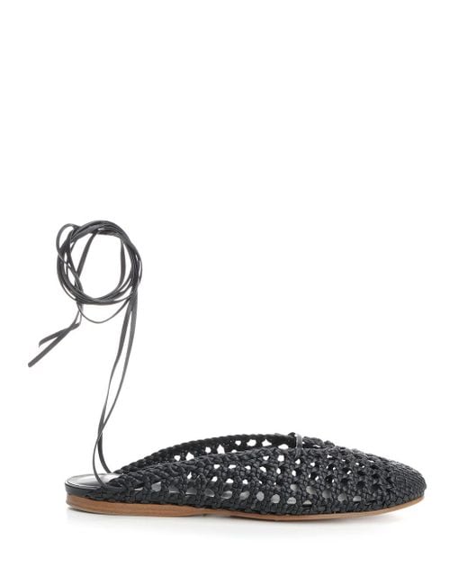Forte Forte White Leather Mule