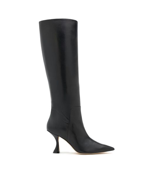 Stuart Weitzman Xcurve 85 Slouch Boot in Black | Lyst