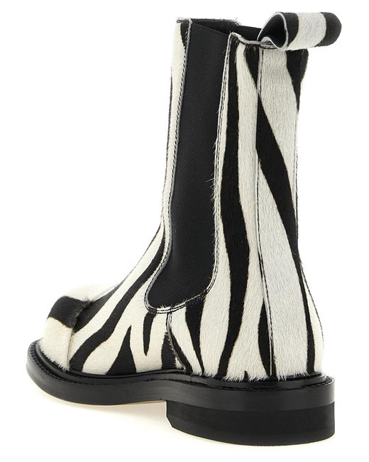 Moschino Black Calfskin Ankle Boots