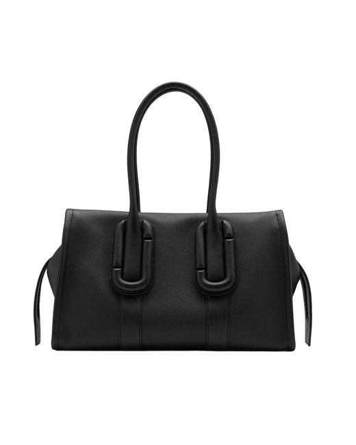 Marc Jacobs Black Tote Bag Bebe City Grained Leather Cow Shoulder