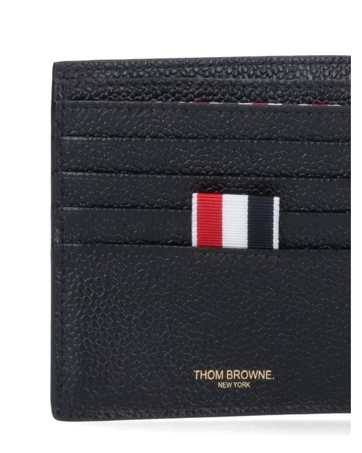 Thom Browne Black Bi-Fold Wallet Goose for men