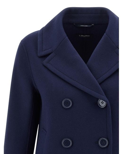 Max Mara Blue 'Elise' Coat