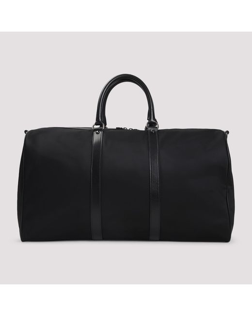 Kiton Black Polyamide Duffle Bag for men