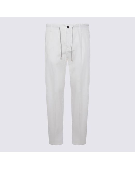 Eleventy White Trousers Co Ea for men