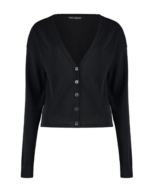 Our Legacy Black Ivy Cotton Cardigan