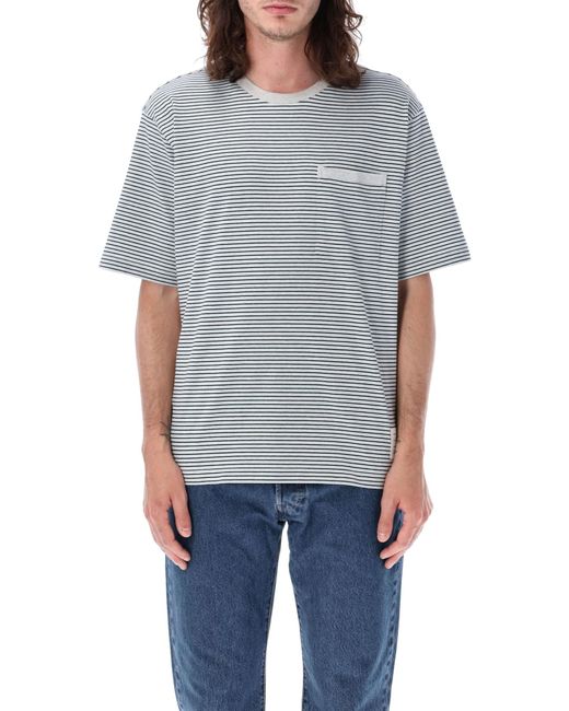 Thom Browne Gray Oversized Short Sleeved Pocket T-Shirt for men