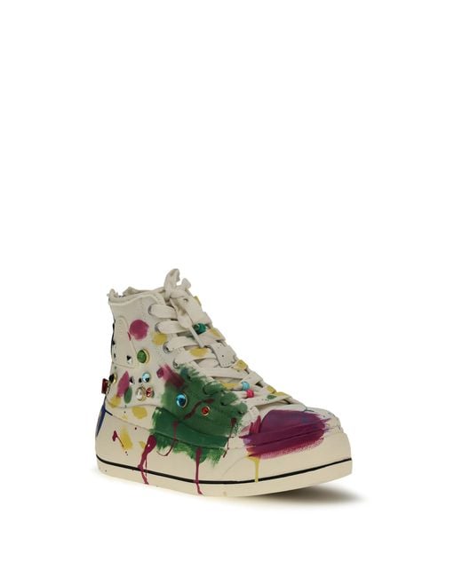 R13 Green High Top Sneakers