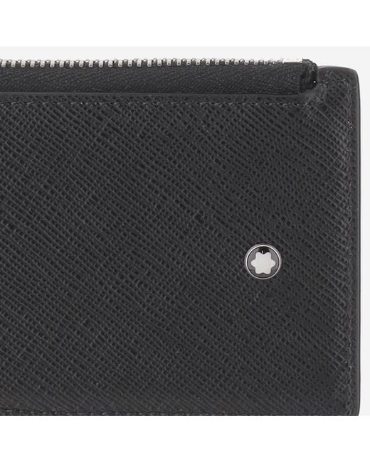 Montblanc Black Cardholder Leather Wallets & Cardholders for men
