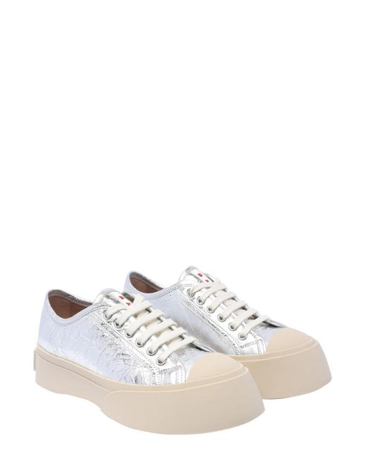 Marni White Pablo Lace-up Sneakers