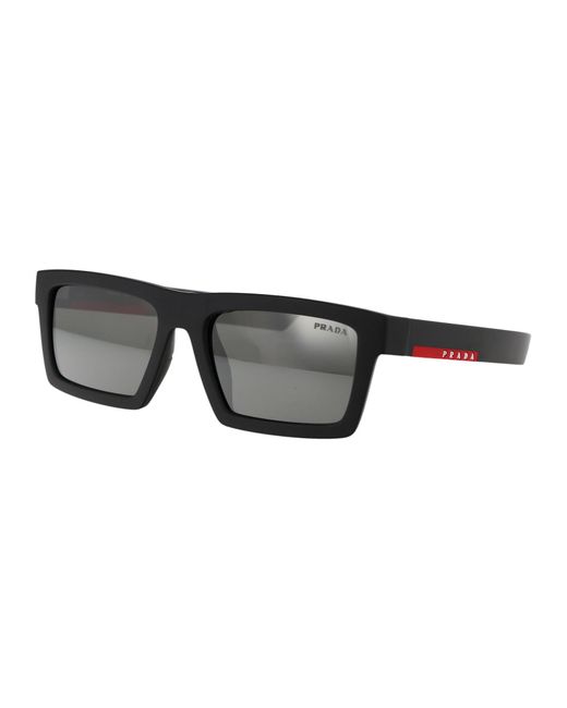 Prada Linea Rossa Black 0ps 02zsu Sunglasses for men