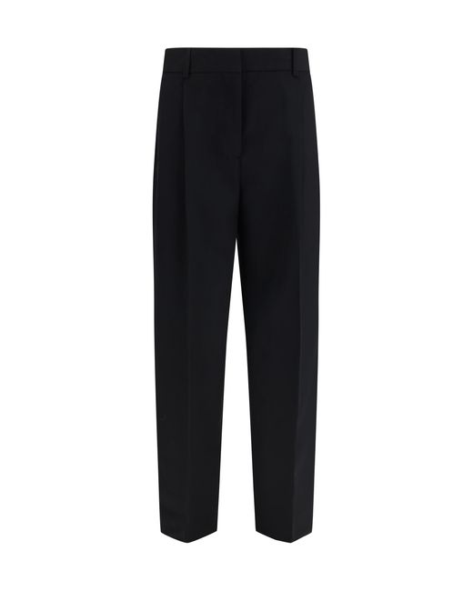Totême Black Tailored Trousers Polyester