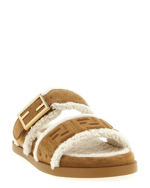 Fendi Natural Feel Sandals Calfskin Leather (Bos Taurus)