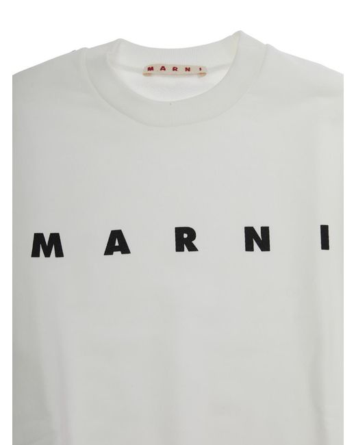 Marni White Boys Sweatshirt Cotton Hoods & Sweatshirts for men