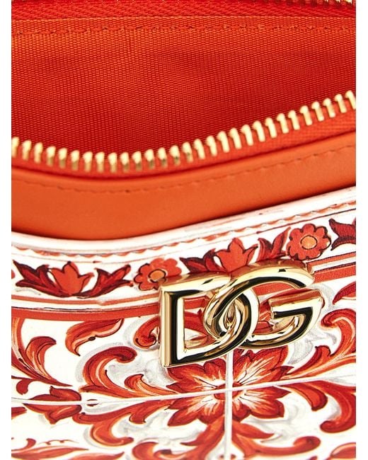 Dolce & Gabbana Red Calfskin Cardholder Accessory