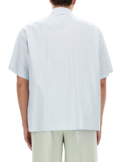Lanvin White Striped Shirt for men