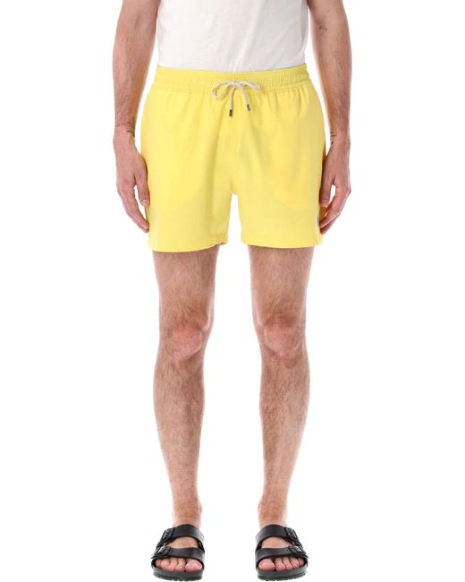 Polo Ralph Lauren Yellow Tarveler Mid Trunck Slim Fit for men