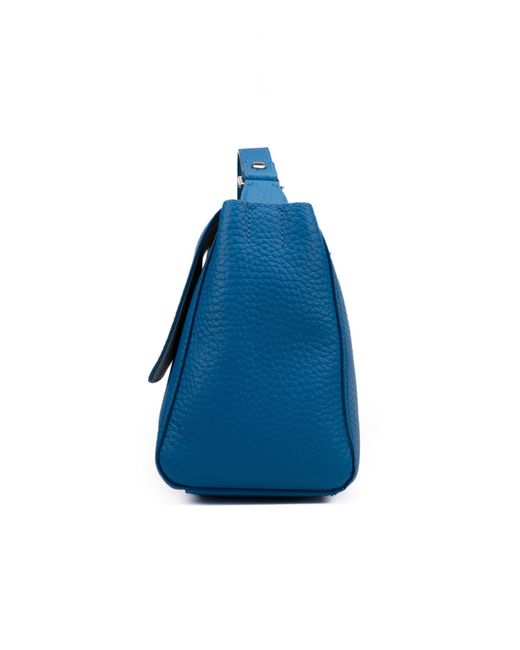 Orciani Blue Small Sveva Soft Bag