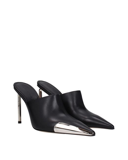 Off-White c/o Virgil Abloh Black Leather High Heel Pumps - Eu36/us6