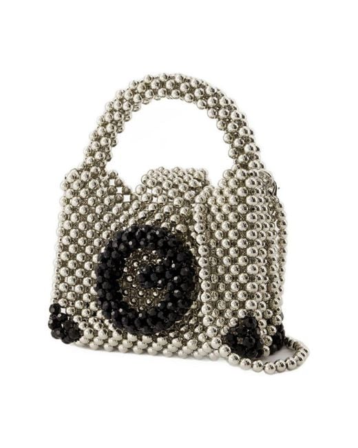 Germanier Brown Beaded Bag