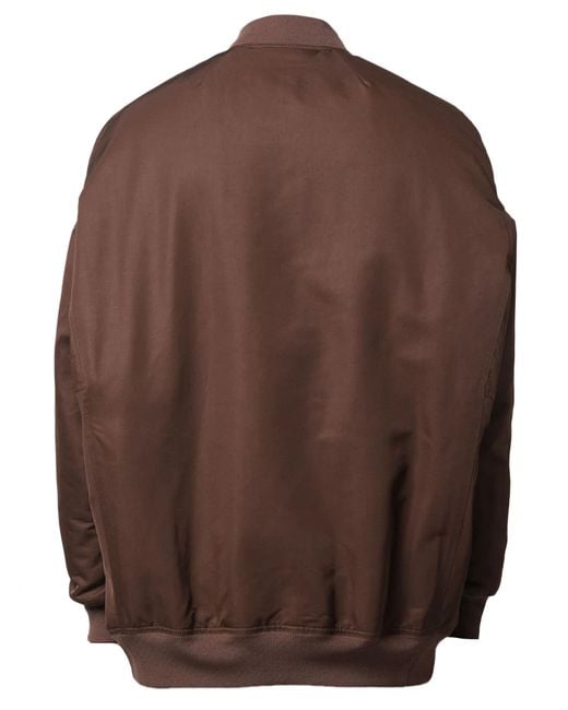 Rick Owens Brown Zip-up Virgin-wool Jacket for men