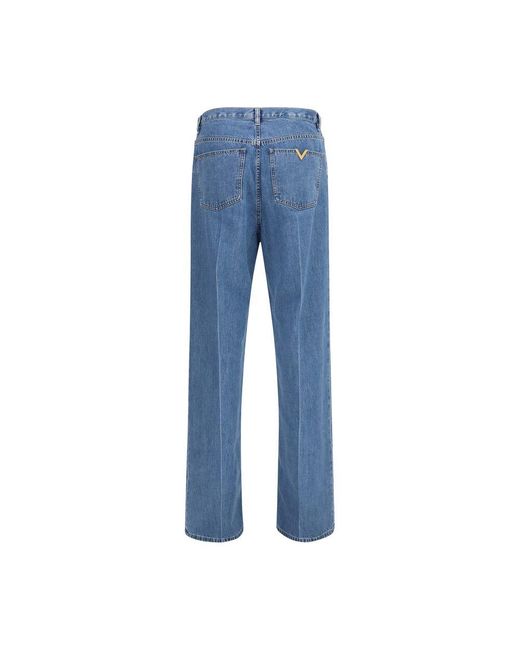 Valentino Garavani Blue Cotton Straight for men