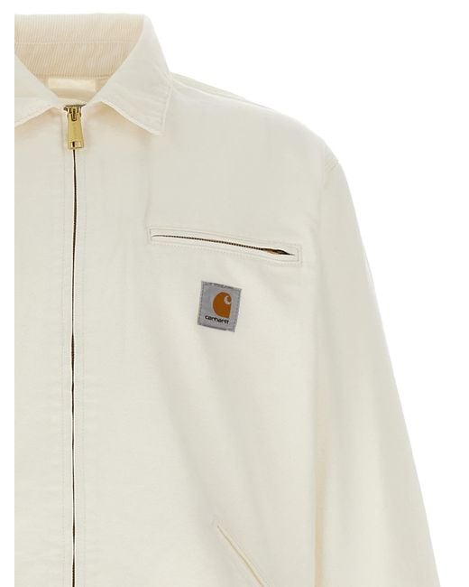 Carhartt White 'Og Detroit' Jacket for men