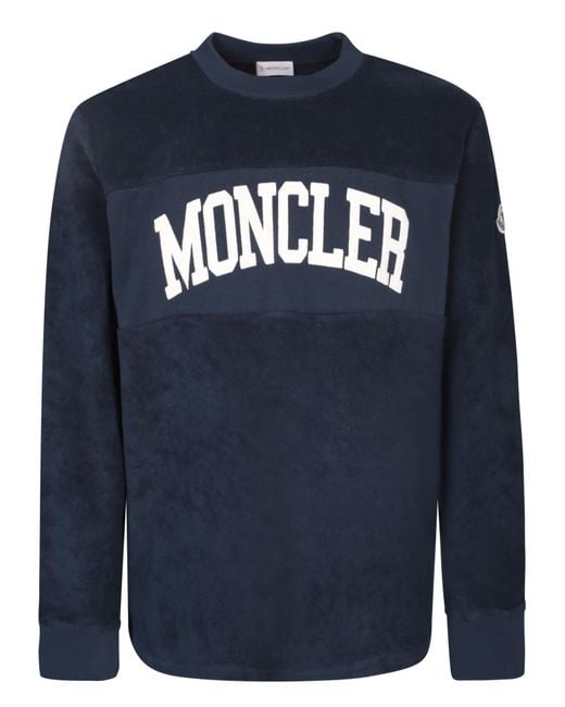 Moncler Blue Sweatshirts for men