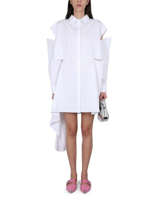 McQueen White Dress Day Cotton