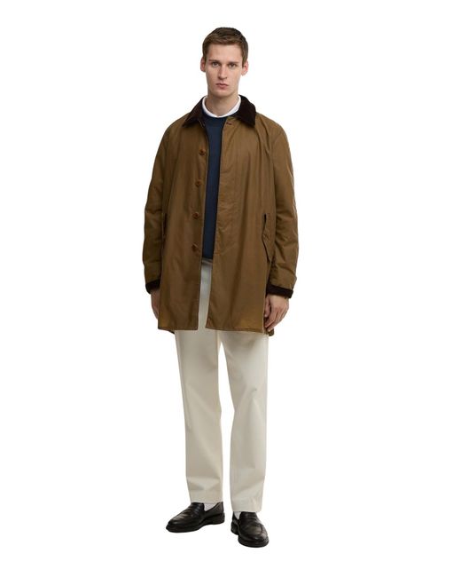Baracuta Brown Ba X Br Wax Trench Coat for men