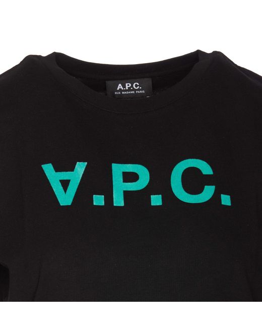 A.P.C. Black T-shirts And Polos