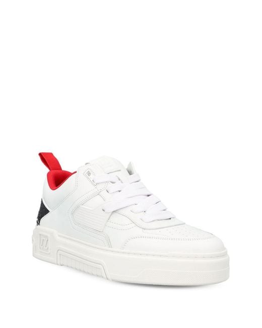 Christian Louboutin White Astroloubi Leather Sneakers for men