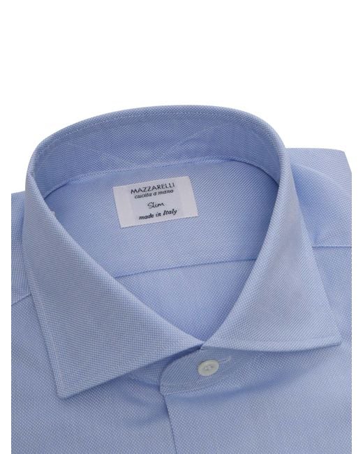 Mazzarelli Blue Light Shirt for men