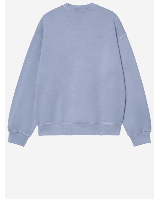 Carhartt Blue Cotton Sweatshirt Sweatshirts for men