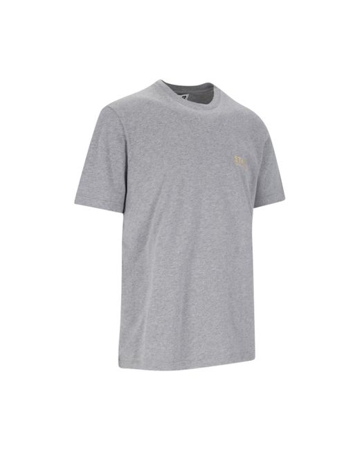 Golden Goose Deluxe Brand Gray Logo T-shirt for men