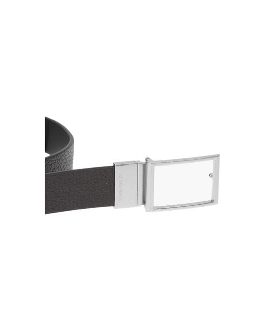 Bottega Veneta Black Leather Belt for men