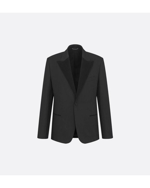 Dior Black Homme Single-Breasted Long-Sleeved Jacket for men