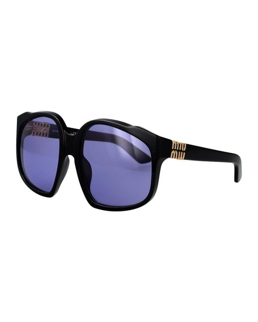 Miu Miu Blue Sunglasses 0Mu A07S Acetate