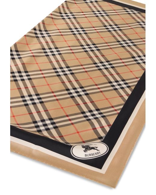 Burberry Brown Silk Scarf