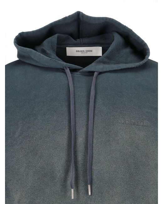 Golden Goose Deluxe Brand Blue Hoodie for men